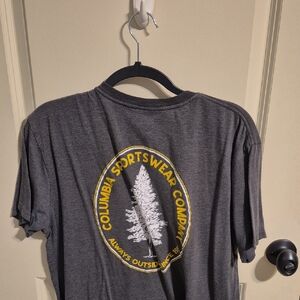 Columbia Charcoal Tee with Yellow Graphic